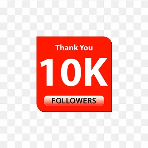 10k followers thank you banner free transparent png